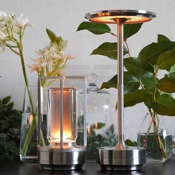 Aluminum, Acrylic &amp; Brass Night Light, Nordic Vintage Design for Bedside | Havora Lighting