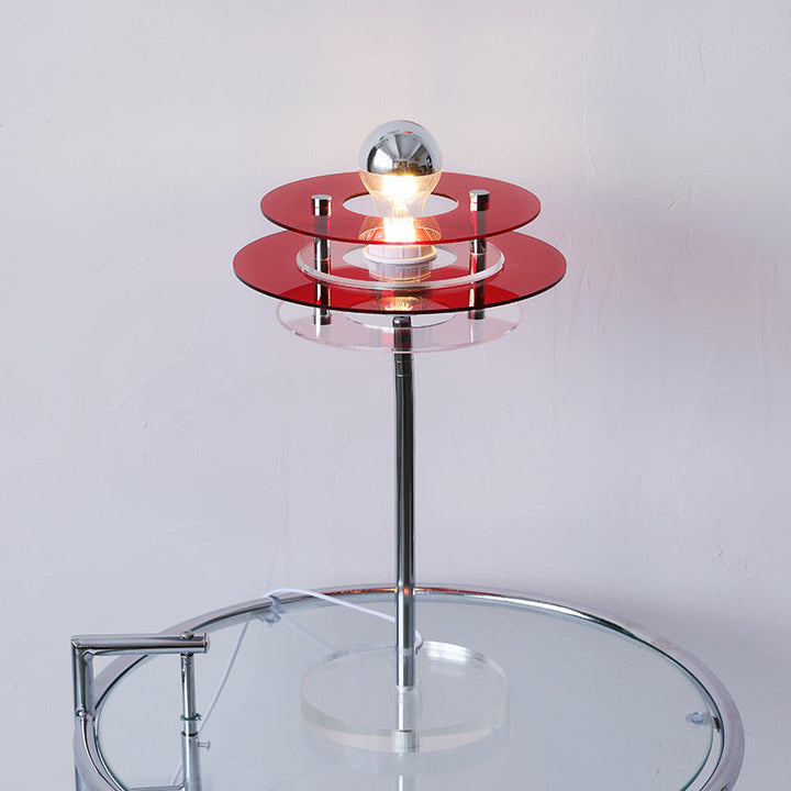 Modern Acrylic Space Saucer Design 1-Light Table Lamp
