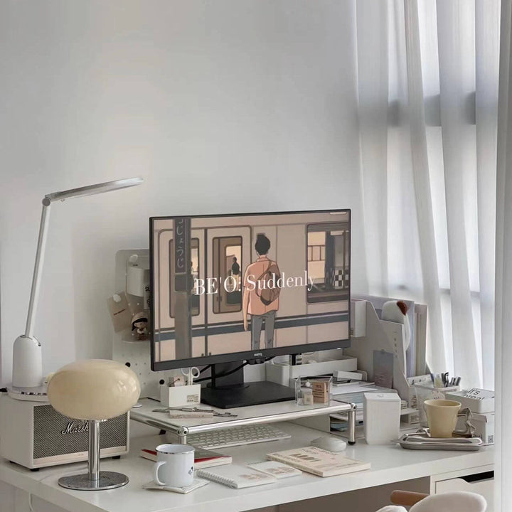 Iron &amp; Glass Table Lamp, Contemporary Nordic Design for Bedroom | Havora Lighting