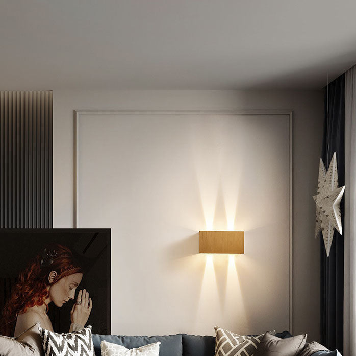 Modern Minimalist Aluminum Square Flat Adjustable Beam LED Reading Wall Sconce Lamp For Entryway