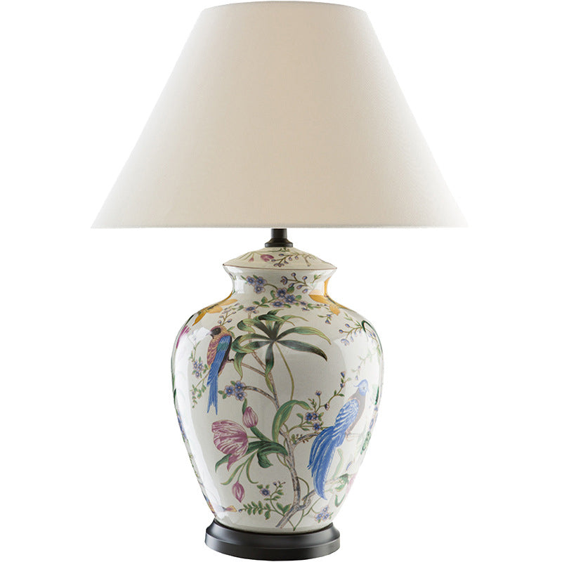 Modern Retro Table Lamp in Copper &amp; Ceramic — Living Room Lighting | Havora