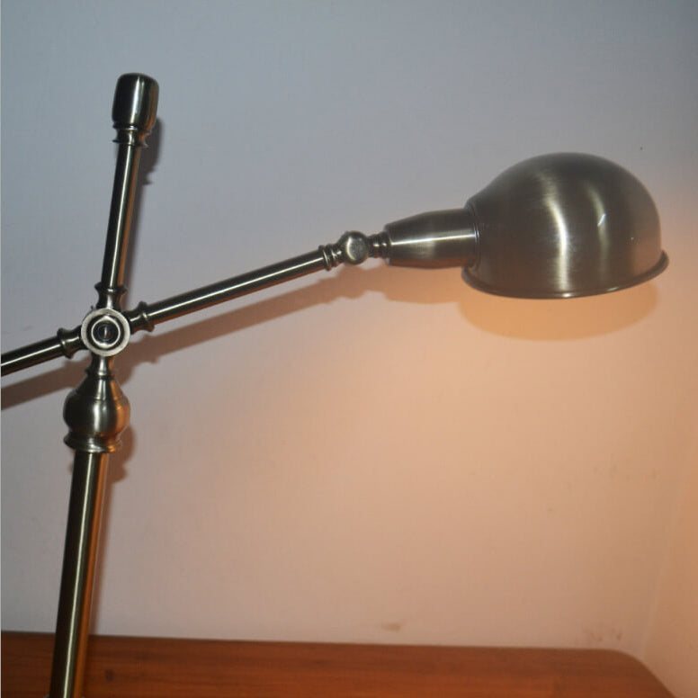 Simple Industrial Iron Eye Protection 1-Light Table Lamp