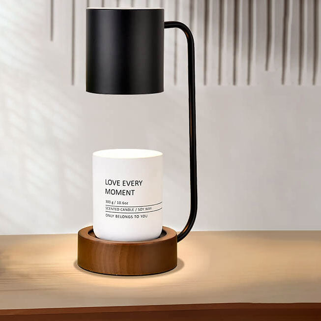 Wood &amp; Metal Table Lamp, Japanese Minimalist Design for Bedroom | Havora Lighting