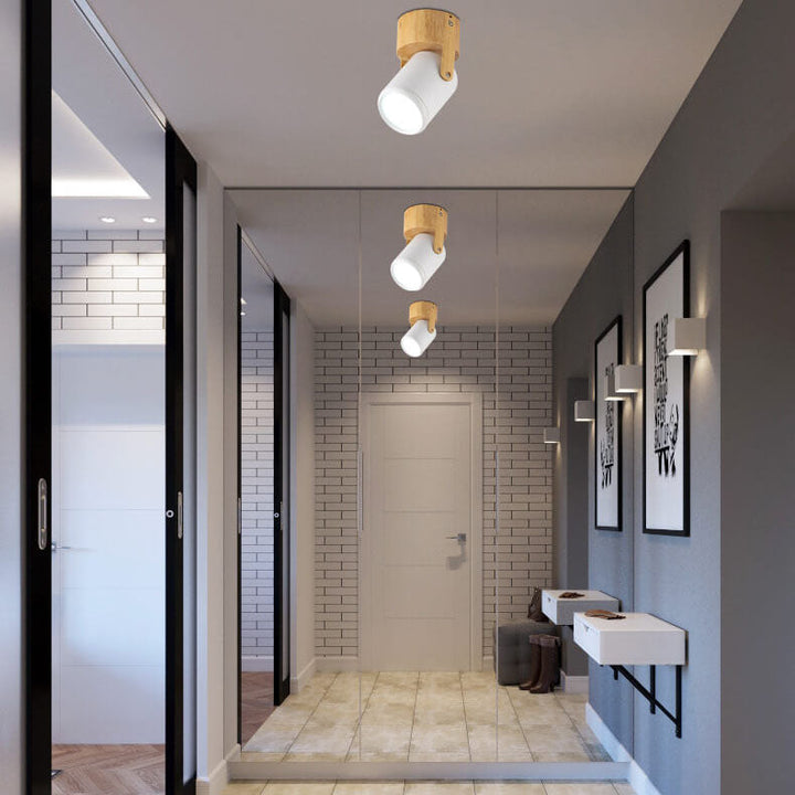 Modern Minimalist Hardware Long Spotlight Track Light 1/3 Light LED Flush Mount Ceiling Light For Living Room &amp; Bedroom