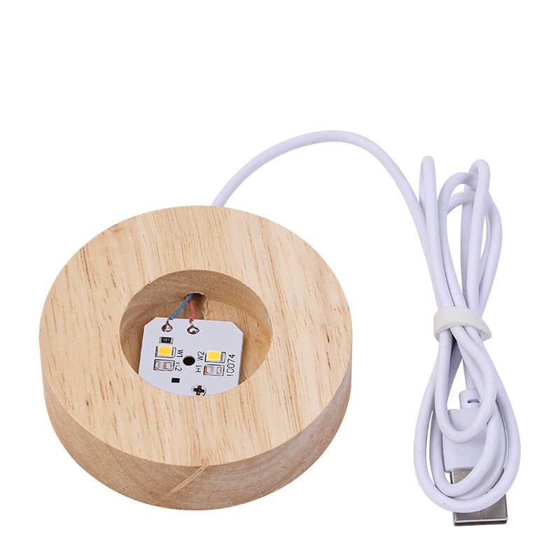 Creative Star System Crystal &amp; Wood Night Light for Kids Bedroom | Havora Designer Lighting