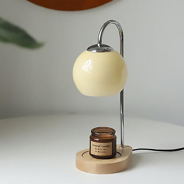 Wood &amp; Glass Table Lamp, Modern Simple Design for Living Room | Havora Lighting