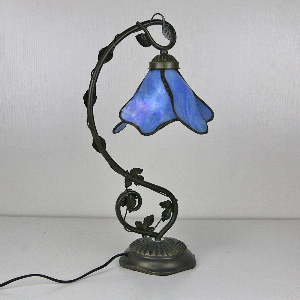 Tiffany Resin &amp; Stained Glass Table Lamp for Living Room | Havora Designer Lighting