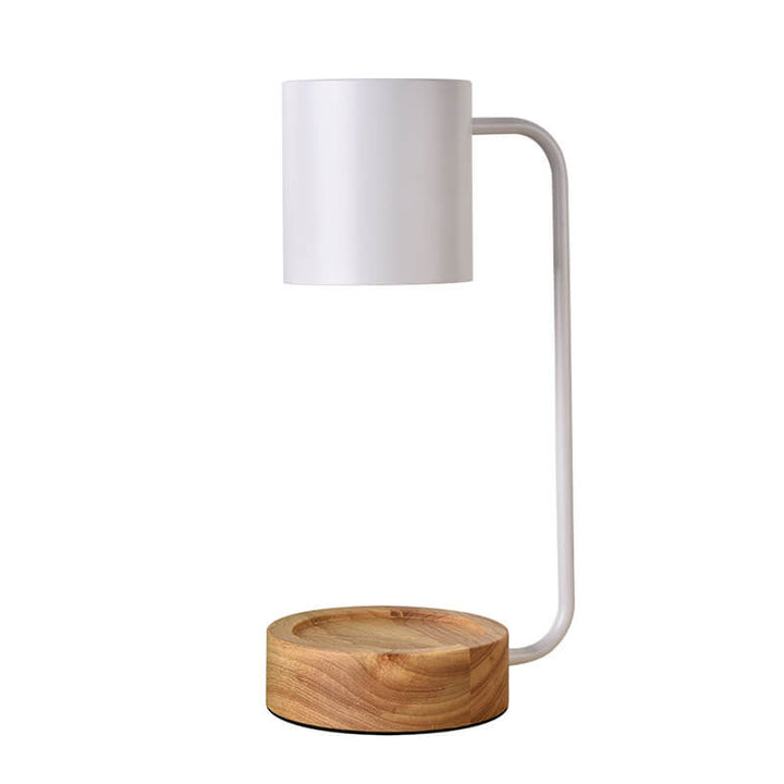 Wood &amp; Metal Table Lamp, Japanese Minimalist Design for Bedroom | Havora Lighting
