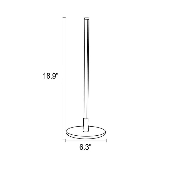 Modern Minimalist Linear Acrylic &amp; Metal Table Lamp for Living Room | Havora Designer Lighting