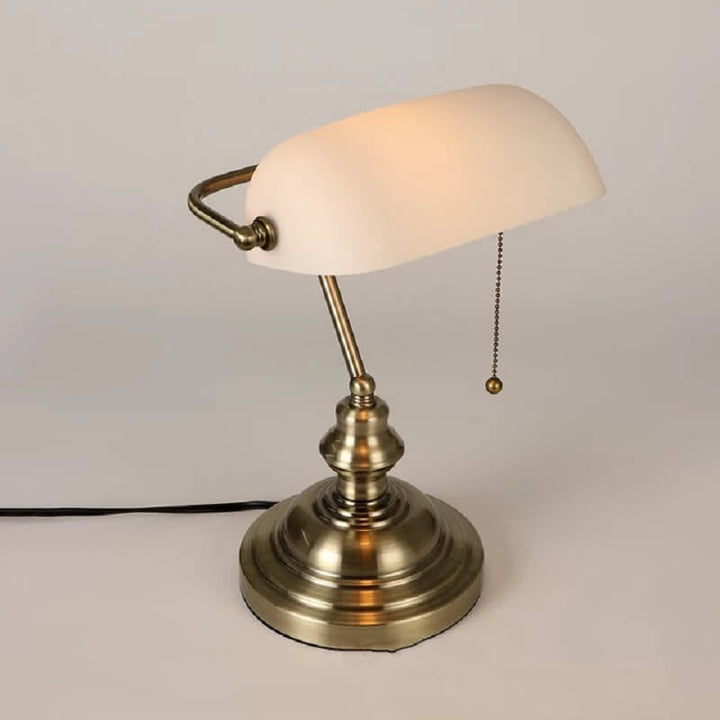 Glass &amp; Metal Table Lamp, Retro Industrial Design for Living Room | Havora Lighting