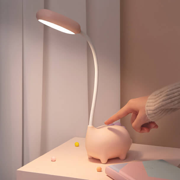 Cartoon Dinosaur Desk Lamp in PP — Kids Study Lighting | Havora