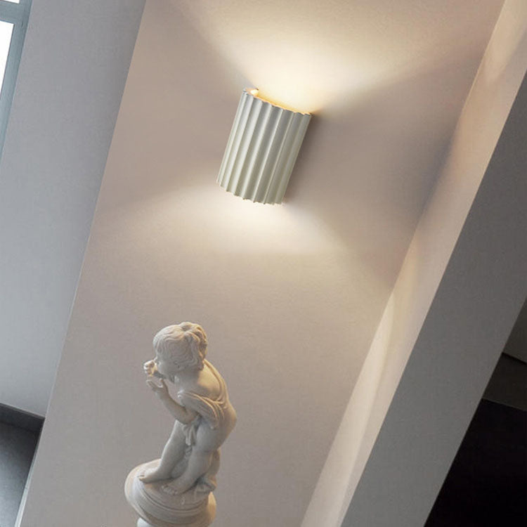 Contemporary Nordic Resin Tiles 2-Light Wall Sconce Lamp For Bedroom