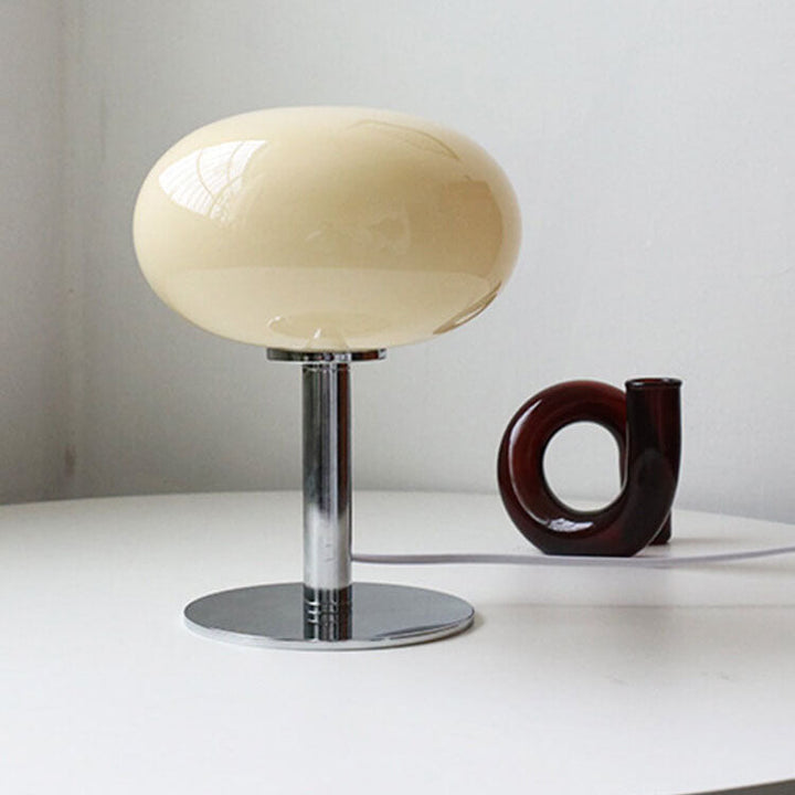 Iron &amp; Glass Table Lamp, Contemporary Nordic Design for Bedroom | Havora Lighting