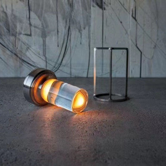 Aluminum, Acrylic &amp; Brass Night Light, Nordic Vintage Design for Bedside | Havora Lighting