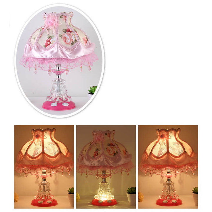 Fabric &amp; Glass Table Lamp, European Wedding Design for Living Room | Havora Lighting