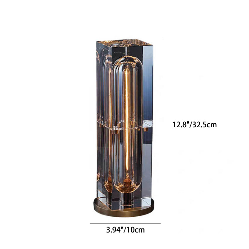 Modern Geometric Crystal Table Lamp for Living Room | Havora Designer Lighting