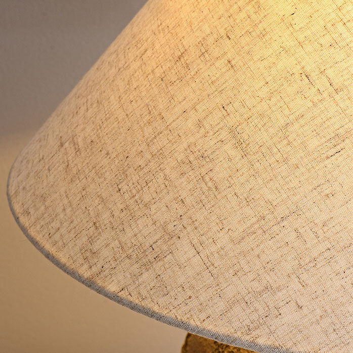 Shabby Chic Ceramic &amp; Fabric Table Lamp for Bedroom | Havora Designer Lighting