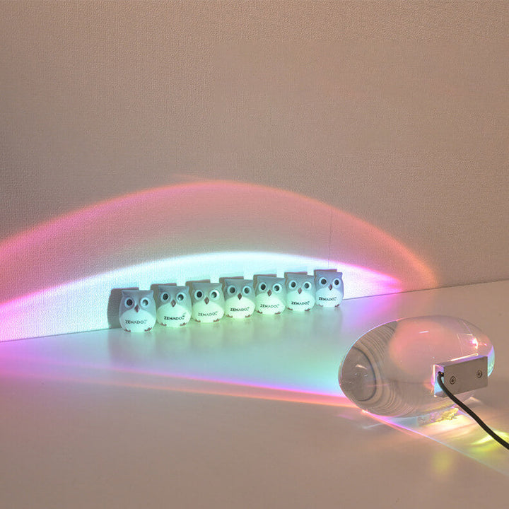 Creative Night Light in Stainless Steel &amp; Crystal — Kids Room Lighting | Havora
