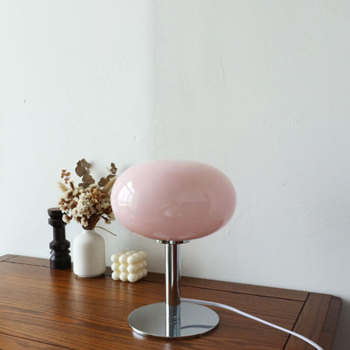 Iron &amp; Glass Table Lamp, Contemporary Nordic Design for Bedroom | Havora Lighting