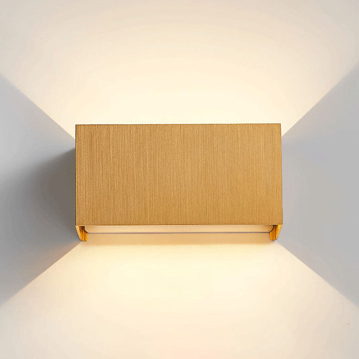 Modern Minimalist Aluminum Square Flat Adjustable Beam LED Reading Wall Sconce Lamp For Entryway