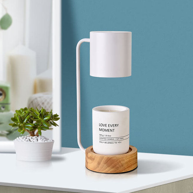Wood &amp; Metal Table Lamp, Japanese Minimalist Design for Bedroom | Havora Lighting