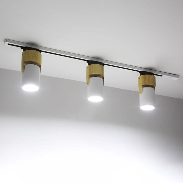 Modern Minimalist Hardware Long Spotlight Track Light 1/3 Light LED Flush Mount Ceiling Light For Living Room &amp; Bedroom