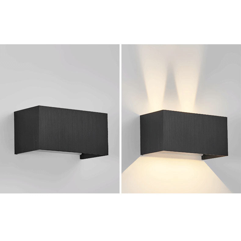 Modern Minimalist Aluminum Square Flat Adjustable Beam LED Reading Wall Sconce Lamp For Entryway