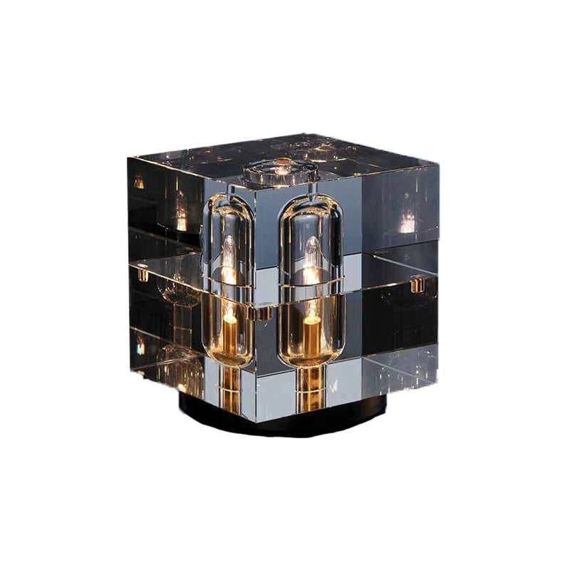 Modern Geometric Crystal Table Lamp for Living Room | Havora Designer Lighting