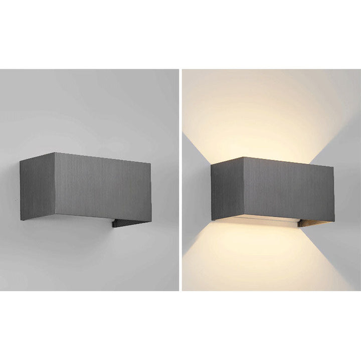 Modern Minimalist Aluminum Square Flat Adjustable Beam LED Reading Wall Sconce Lamp For Entryway