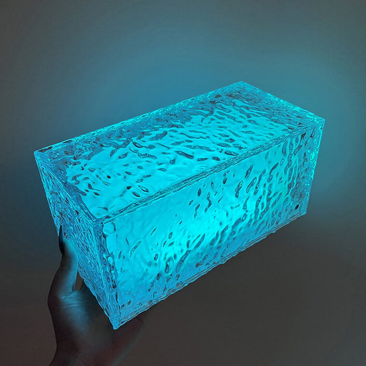 Creative Ice Cube Acrylic RGB LED Decorative Table Lamp