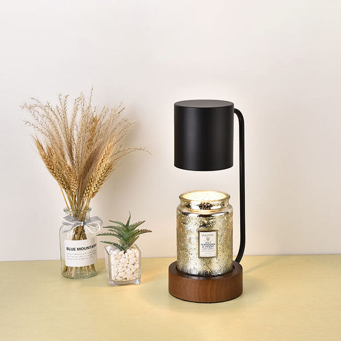 Wood &amp; Metal Table Lamp, Japanese Minimalist Design for Bedroom | Havora Lighting
