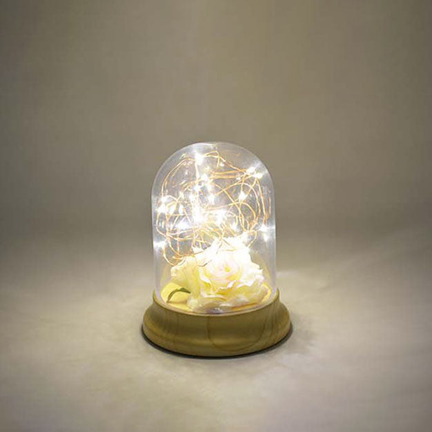 Contemporary Creative ABS PC Fire Tree Night Light USB LED Table Lamp For Bedroom