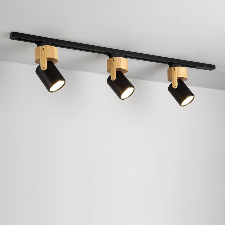 Modern Minimalist Hardware Long Spotlight Track Light 1/3 Light LED Flush Mount Ceiling Light For Living Room &amp; Bedroom