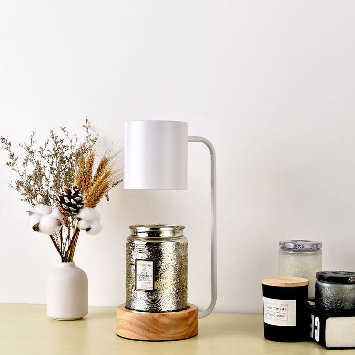 Wood &amp; Metal Table Lamp, Japanese Minimalist Design for Bedroom | Havora Lighting