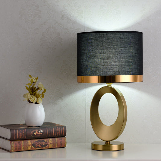 Modern Luxury Iron &amp; Fabric Table Lamp for Living Room | Havora Designer Lighting