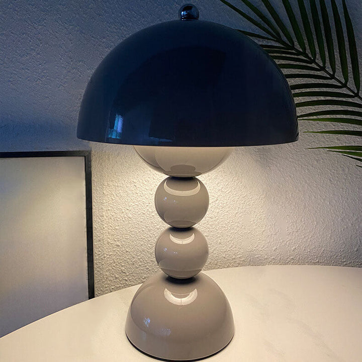 Contemporary Nordic Mushroom Table Lamp in Metal — Bedroom Lighting | Havora