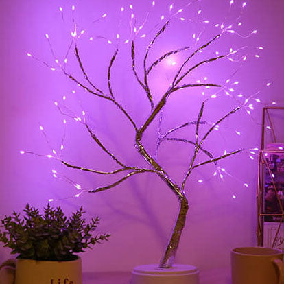 108 Light Copper Wire Touch Switch USB Charging LED Table Lamp