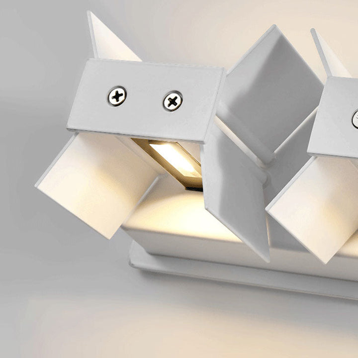 Modern Minimalist Aluminum Square Flat Adjustable Beam LED Reading Wall Sconce Lamp For Entryway