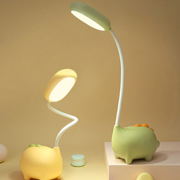 Cartoon Dinosaur Desk Lamp in PP — Kids Study Lighting | Havora