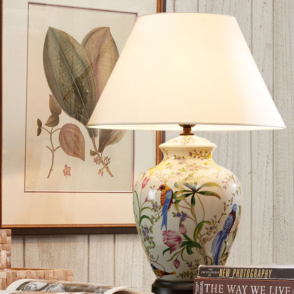 Modern Retro Table Lamp in Copper &amp; Ceramic — Living Room Lighting | Havora