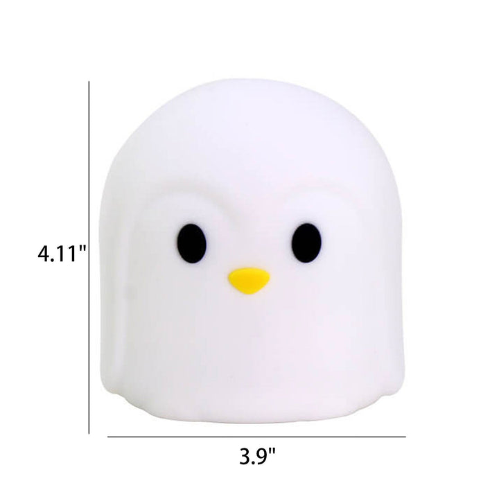 Creative Colorful Penguin Shape Silicone LED Table Lamp