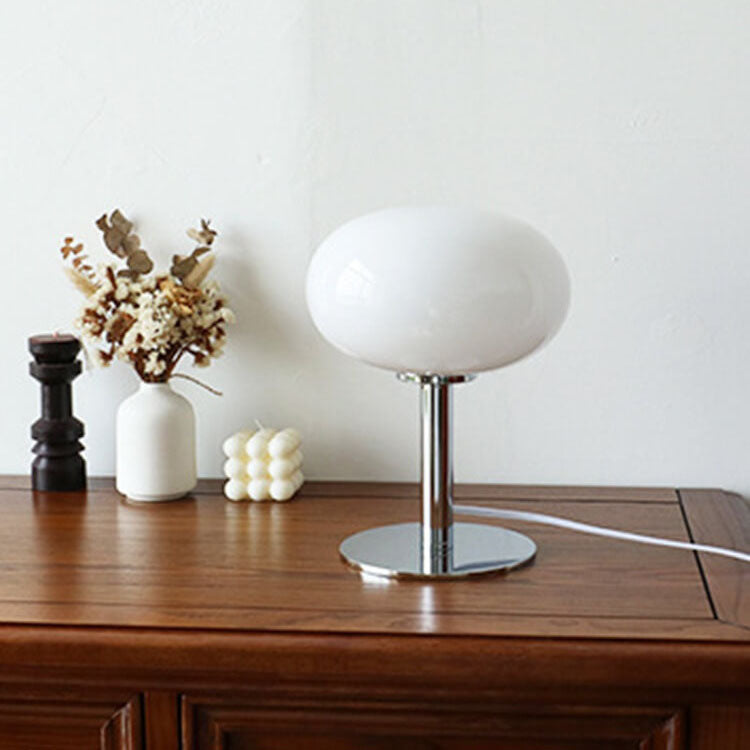 Iron &amp; Glass Table Lamp, Contemporary Nordic Design for Bedroom | Havora Lighting