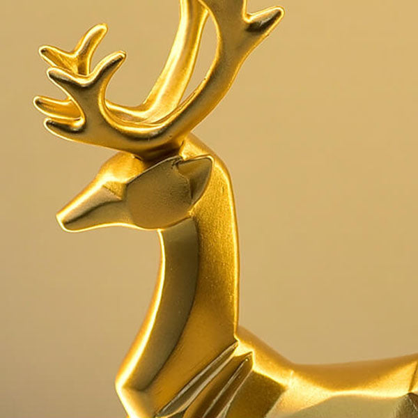 Contemporary Nordic Iron Acrylic Circle Deer USB Plug-in LED Night Light Table Lamp For Bedroom