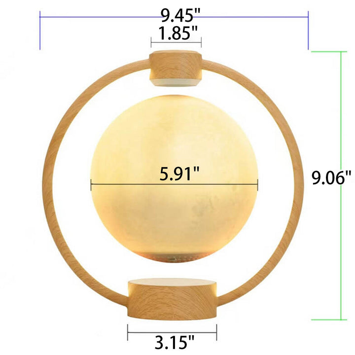 Creative Maglev Moon Design LED Colorful Light Night Light Table Lamp