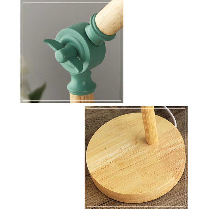 Contemporary Nordic Iron &amp; Wood Table Lamp for Study | Havora Designer Lighting
