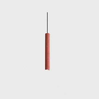 Nordic Colorful Terrazzo Cylindrical Shape LED Pendant Light