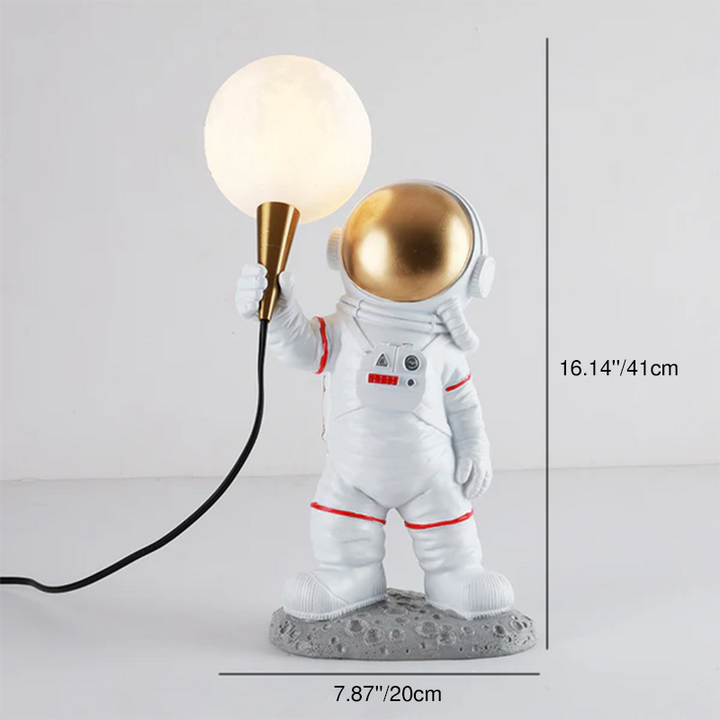 Contemporary Creative Resin ABS Astronaut 1-Light Table Lamp For Bedroom