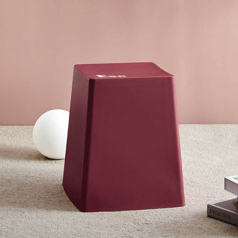Contemporary Creative PP Trapezoidal Keyboard Button Stackable Stool Backless For Dining Room
