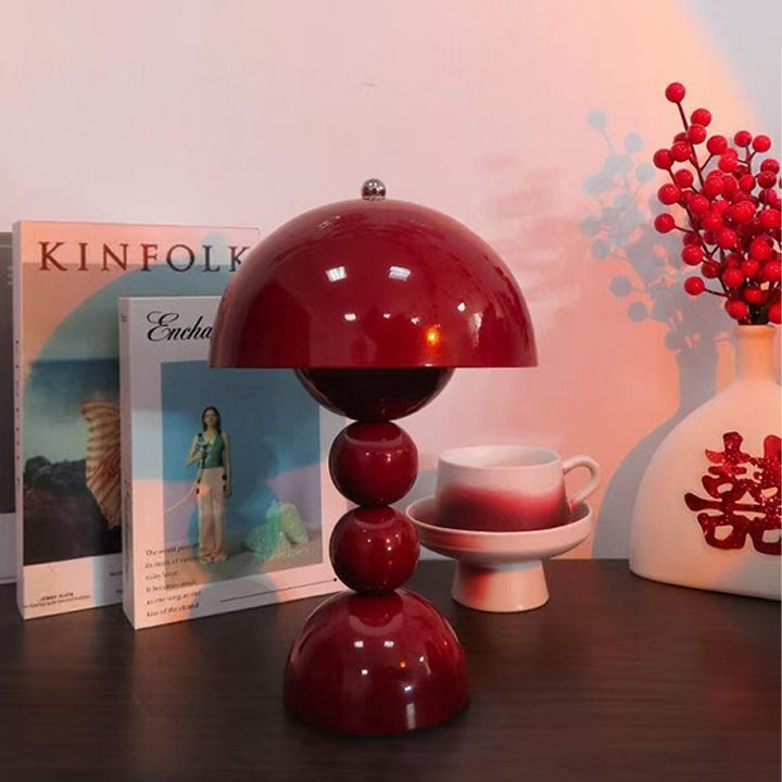 Contemporary Nordic Flower Bud Iron 1-Light Table Lamp For Bedroom