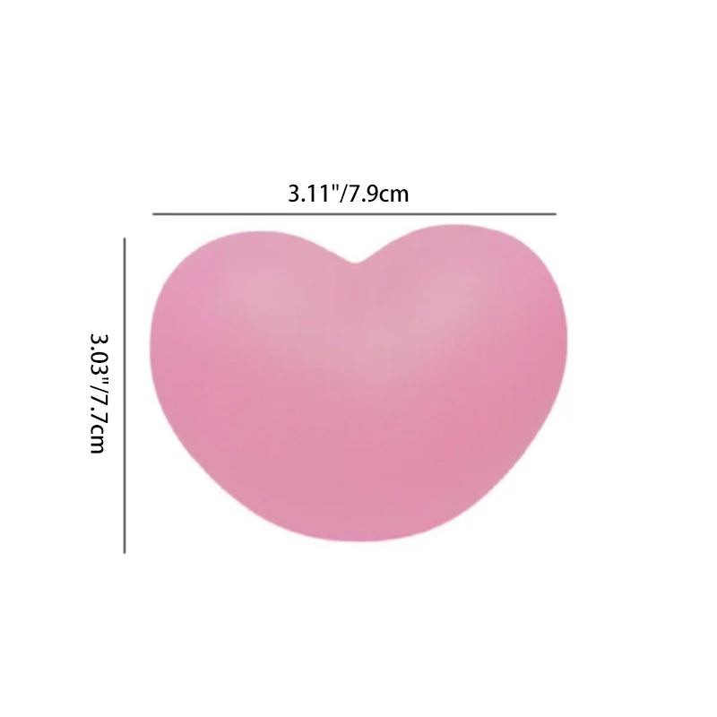 Contemporary Creative Rubber Coating Heart LED Night Light Table Lamp For Bedroom